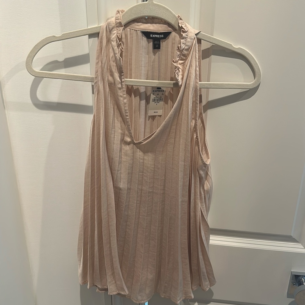 Really cute Express blush tank. Originally $50. Never worn. New with tags!
